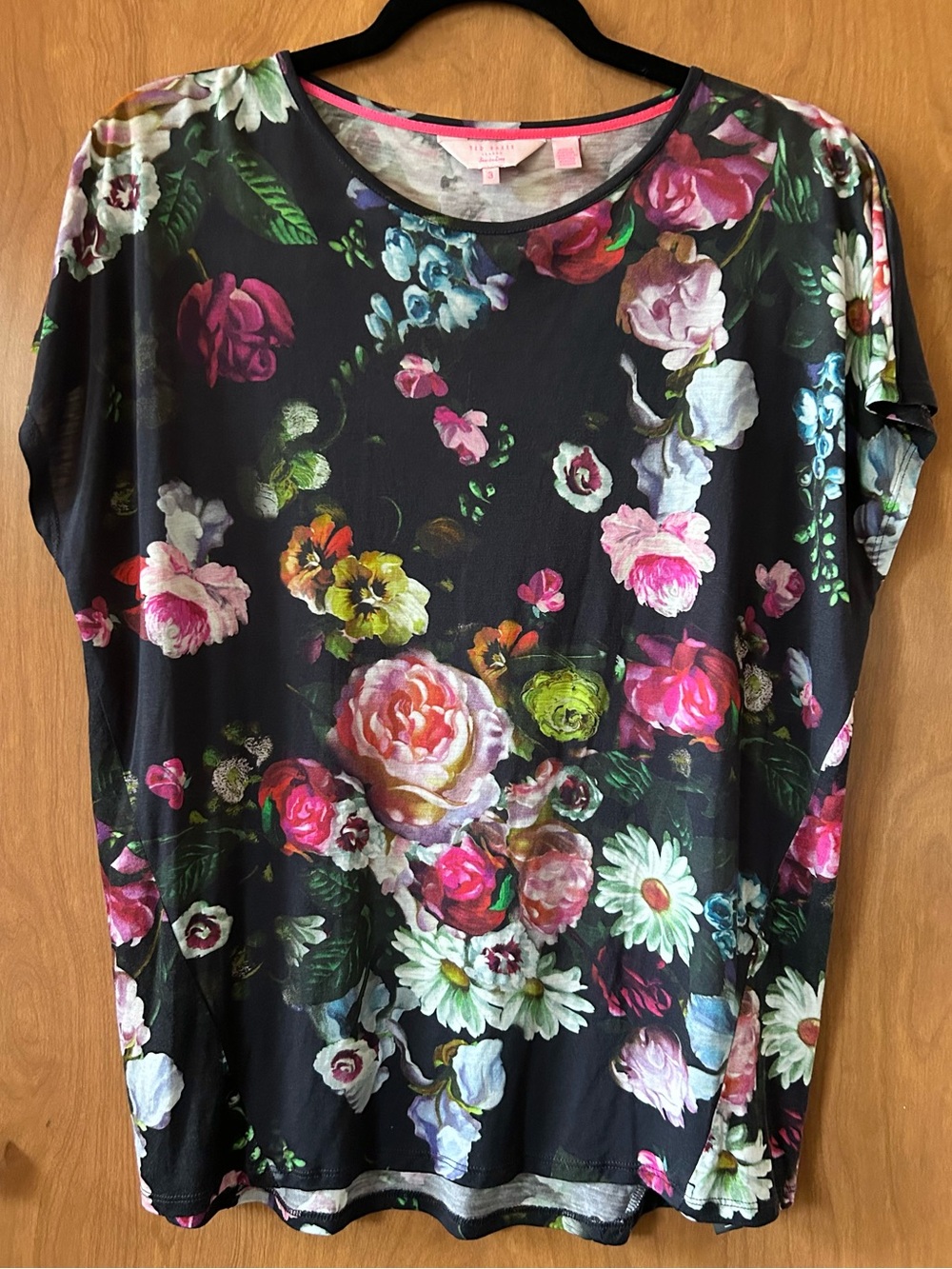 Ted Baker Night Garden Allover Floral Tee - Size M